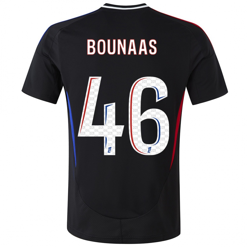 Heren Idris Bounaas #46 Zwart Uitshirt Uittenue 2024/25 T-Shirt België