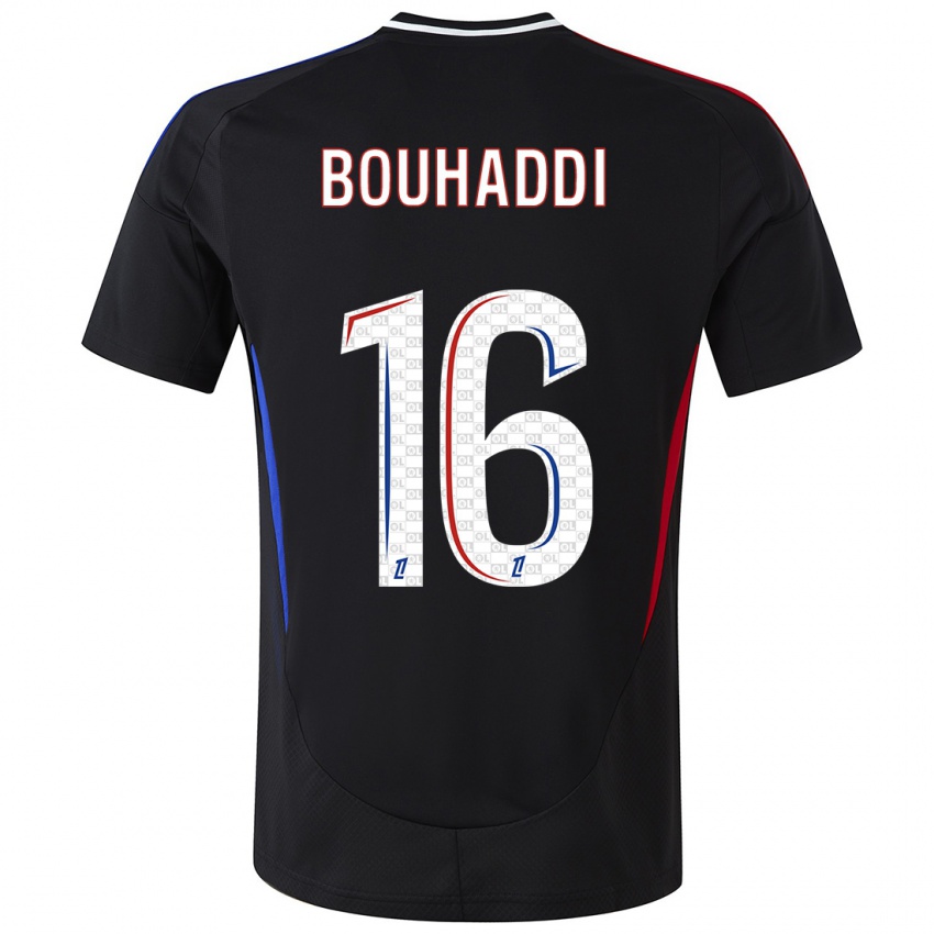 Heren Sarah Bouhaddi #16 Zwart Uitshirt Uittenue 2024/25 T-Shirt België