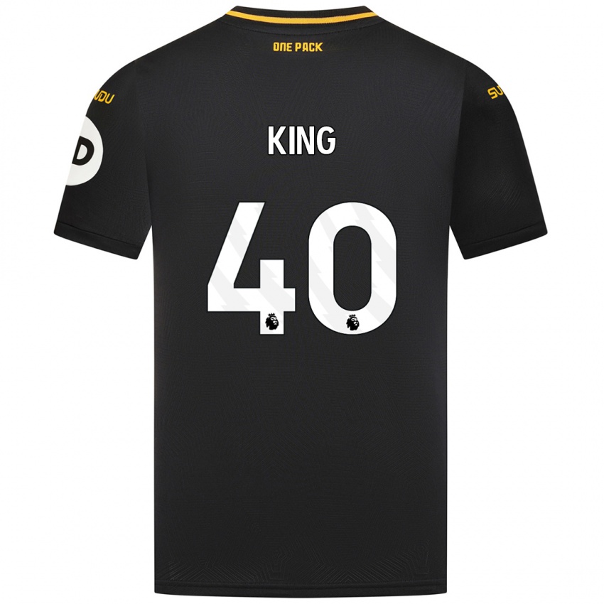 Homme Maillot Tom King #40 Noir Tenues Extérieur 2024/25 T-Shirt Belgique