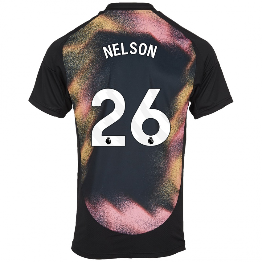 Homme Maillot Ben Nelson #26 Noir Blanc Tenues Extérieur 2024/25 T-Shirt Belgique