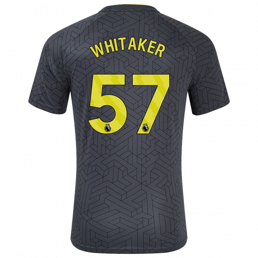 Homme Maillot Charlie Whitaker #57 Noir Jaune Tenues Extérieur 2024/25 T-Shirt Belgique