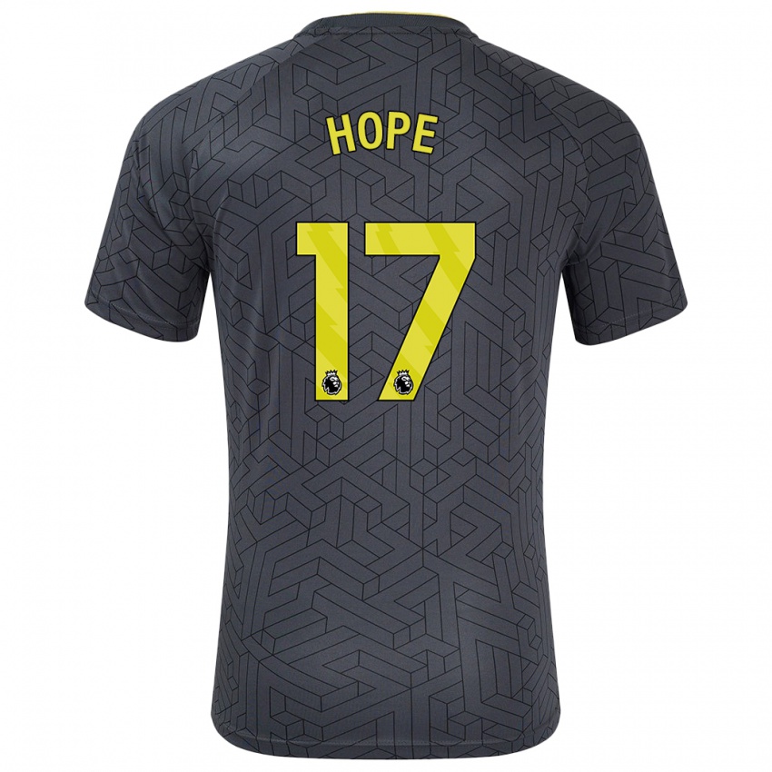 Herren Lucy Hope #17 Schwarz Gelb Auswärtstrikot Trikot 2024/25 T-Shirt Belgien