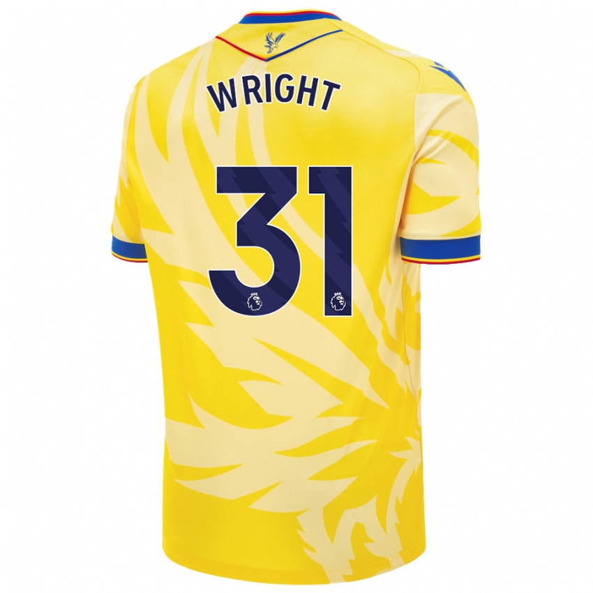 Homme Maillot Annis-Clara Wright #31 Jaune Tenues Extérieur 2024/25 T-Shirt Belgique