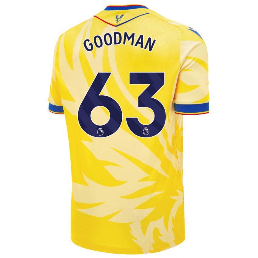 Homme Maillot Owen Goodman #63 Jaune Tenues Extérieur 2024/25 T-Shirt Belgique