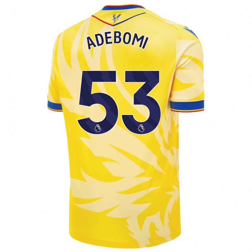 Herren Ademola Ola-Adebomi #53 Gelb Auswärtstrikot Trikot 2024/25 T-Shirt Belgien