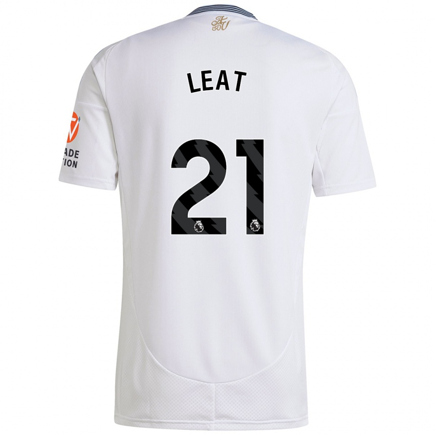 Herren Anna Leat #21 Weiß Auswärtstrikot Trikot 2024/25 T-Shirt Belgien