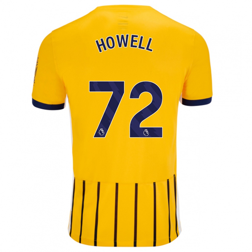 Herren Harry Howell #72 Gold Blau Nadelstreifen Auswärtstrikot Trikot 2024/25 T-Shirt Belgien