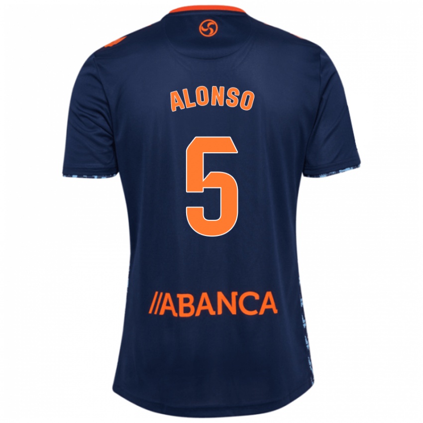 Herren Gael Alonso #5 Marineblau Auswärtstrikot Trikot 2024/25 T-Shirt Belgien