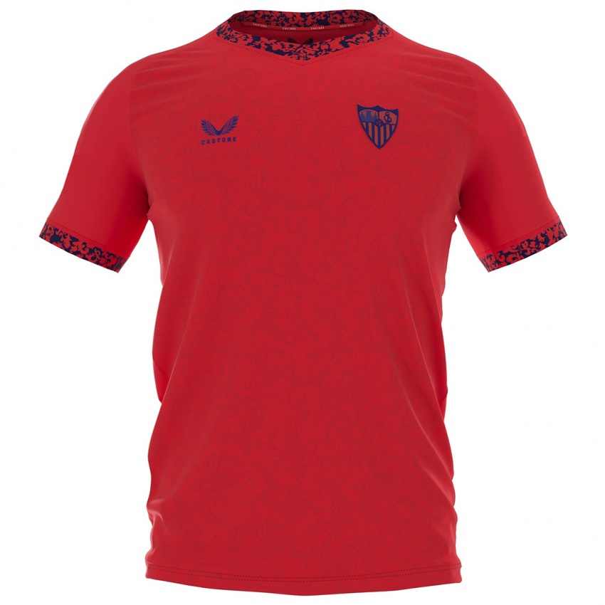 Homme Maillot Cristina Martín-Prieto Gutiérrez #19 Rouge Tenues Extérieur 2024/25 T-Shirt Belgique