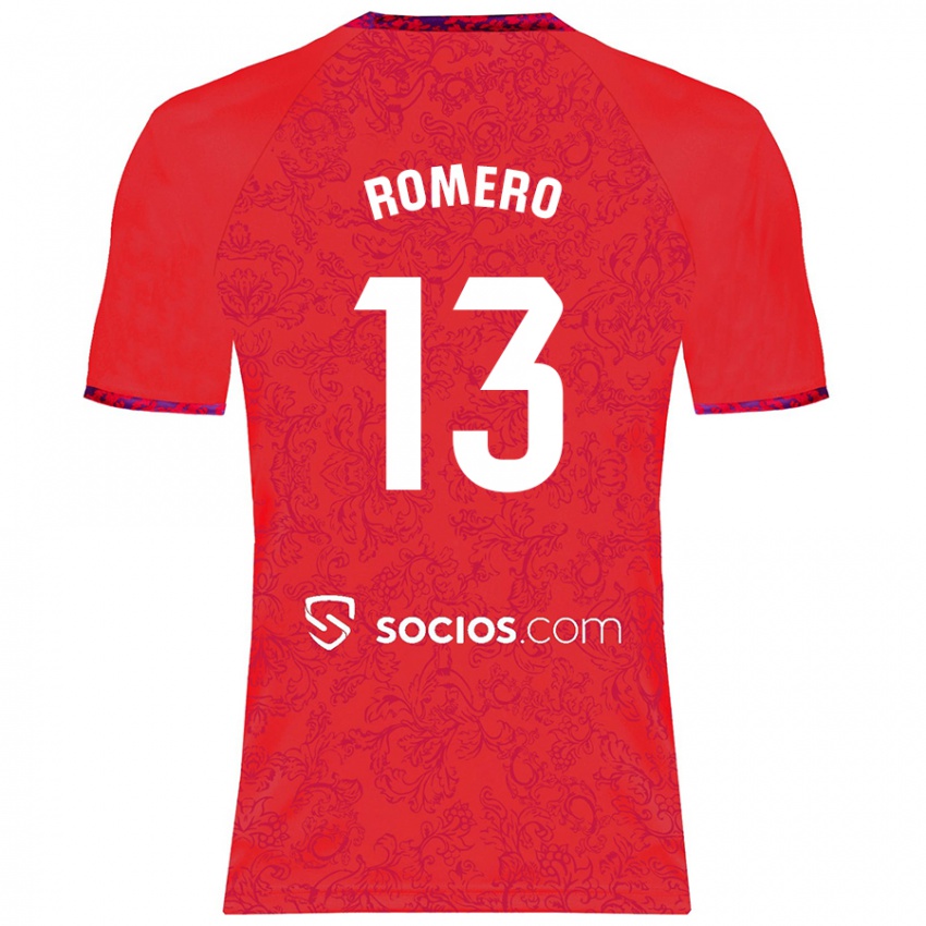 Homme Maillot Rafael Romero #13 Rouge Tenues Extérieur 2024/25 T-Shirt Belgique