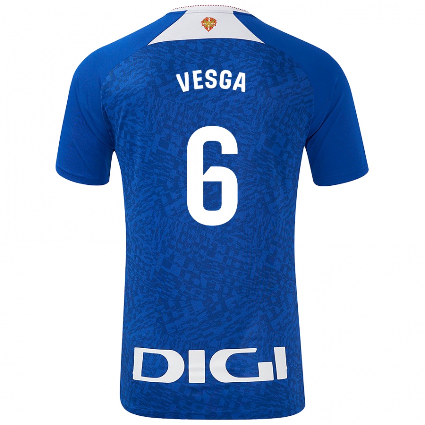 Homme Maillot Mikel Vesga #6 Bleu Roi Tenues Extérieur 2024/25 T-Shirt Belgique