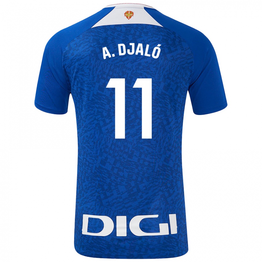 Homme Maillot Álvaro Djaló #11 Bleu Roi Tenues Extérieur 2024/25 T-Shirt Belgique