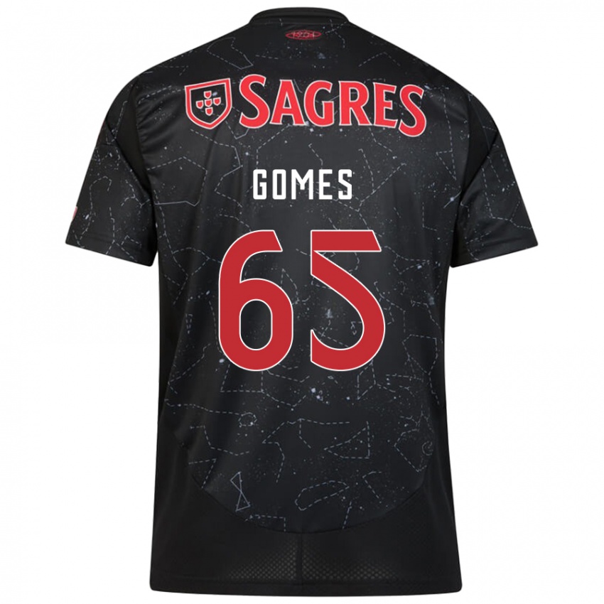 Homme Maillot André Gomes #65 Noir Rouge Tenues Extérieur 2024/25 T-Shirt Belgique