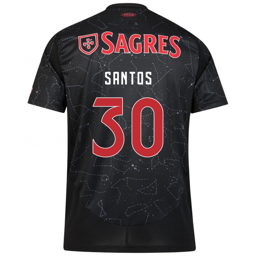 Heren Daniela Santos #30 Zwart Rood Uitshirt Uittenue 2024/25 T-Shirt België