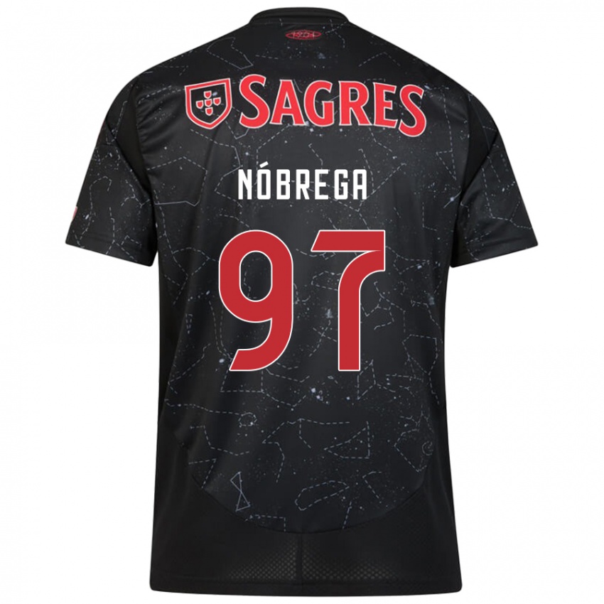 Homme Maillot Ricardo Nóbrega #97 Noir Rouge Tenues Extérieur 2024/25 T-Shirt Belgique