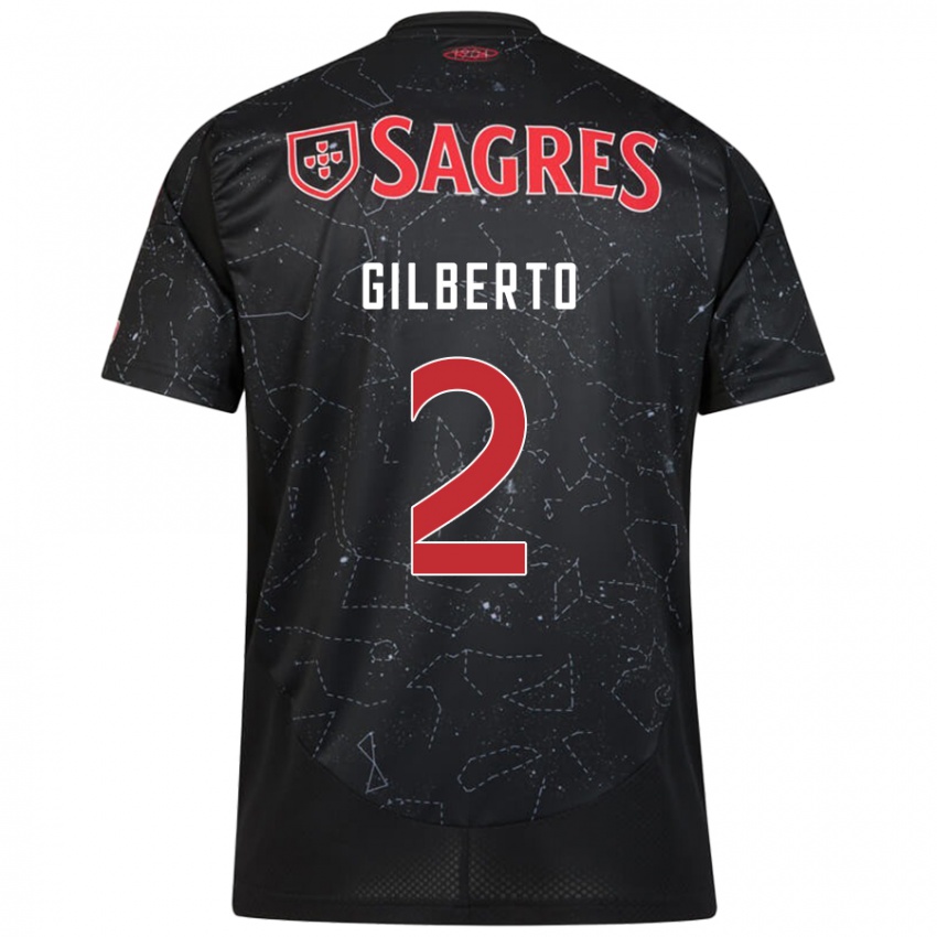 Heren Gilberto #2 Zwart Rood Uitshirt Uittenue 2024/25 T-Shirt België