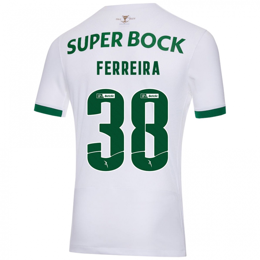 Heren Marta Ferreira #38 Wit Groen Uitshirt Uittenue 2024/25 T-Shirt België