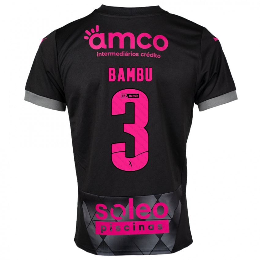 Homme Maillot Robson Bambu #3 Noir Rose Tenues Extérieur 2024/25 T-Shirt Belgique