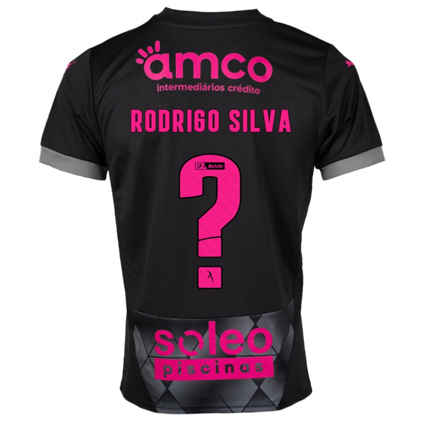 Homme Maillot Rodrigo Silva #0 Noir Rose Tenues Extérieur 2024/25 T-Shirt Belgique