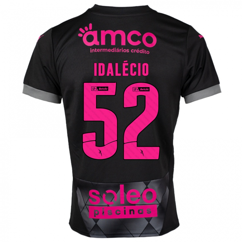 Herren Idalécio #52 Schwarz Rosa Auswärtstrikot Trikot 2024/25 T-Shirt Belgien