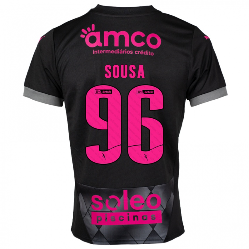 Heren Afonso Sousa #96 Zwart Roze Uitshirt Uittenue 2024/25 T-Shirt België