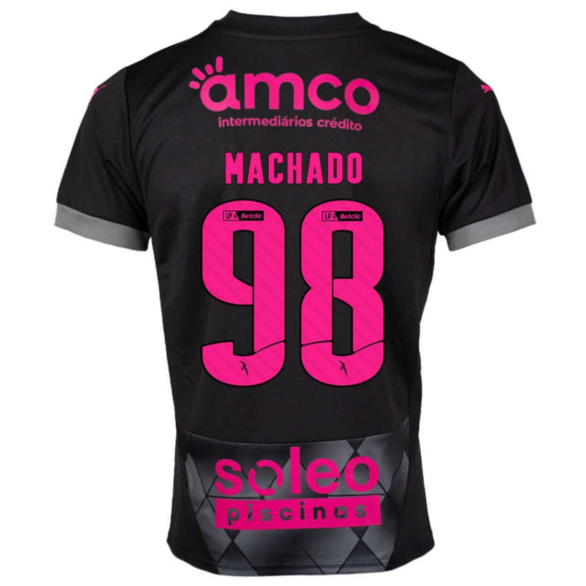 Heren Gonçalo Machado #98 Zwart Roze Uitshirt Uittenue 2024/25 T-Shirt België