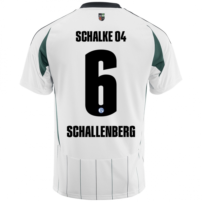 Herren Ron Schallenberg #6 Weiß Grün Auswärtstrikot Trikot 2024/25 T-Shirt Belgien