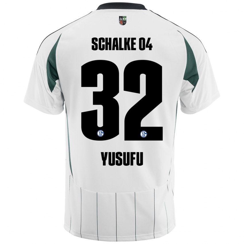 Herren Faaris Yusufu #32 Weiß Grün Auswärtstrikot Trikot 2024/25 T-Shirt Belgien