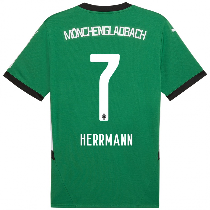 Heren Patrick Herrmann #7 Groen Wit Uitshirt Uittenue 2024/25 T-Shirt België