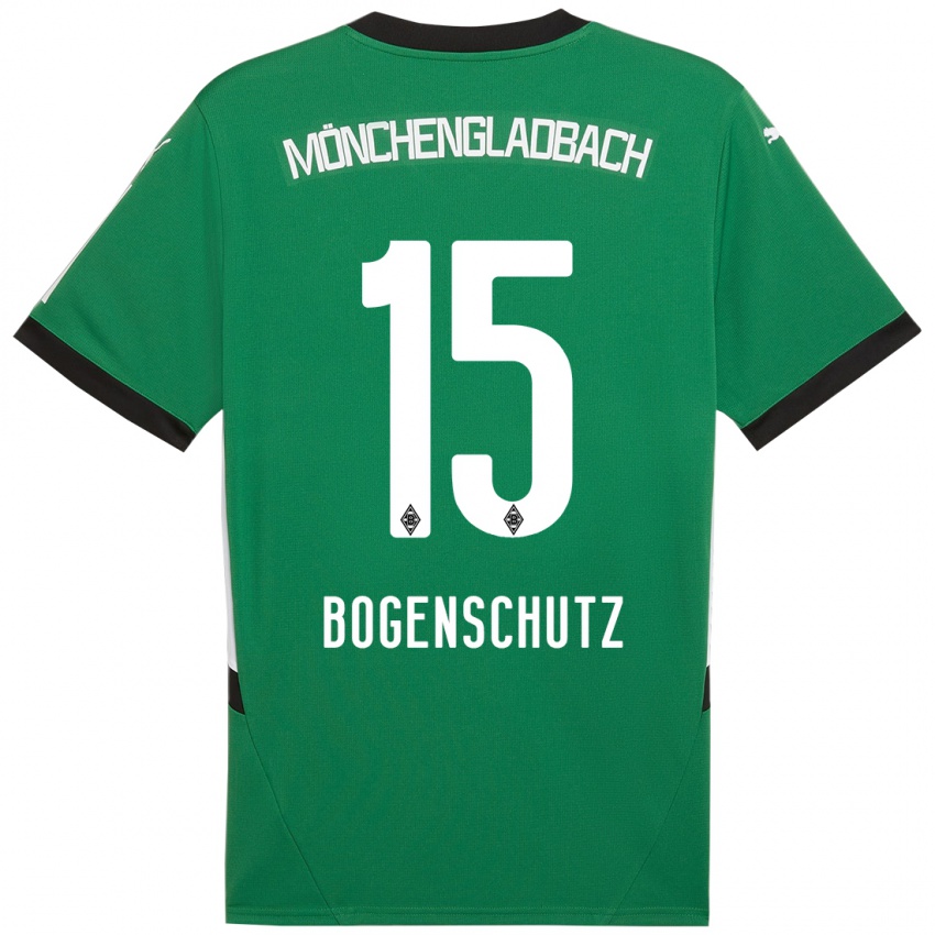 Homme Maillot Kerstin Bogenschutz #15 Vert Blanc Tenues Extérieur 2024/25 T-Shirt Belgique