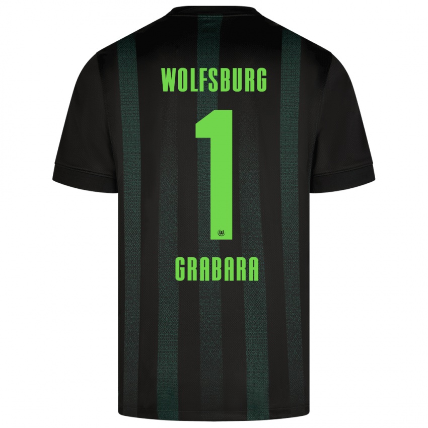 Heren Kamil Grabara #1 Donkergroen Uitshirt Uittenue 2024/25 T-Shirt België