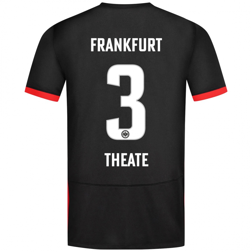 Heren Arthur Theate #3 Zwart Uitshirt Uittenue 2024/25 T-Shirt België