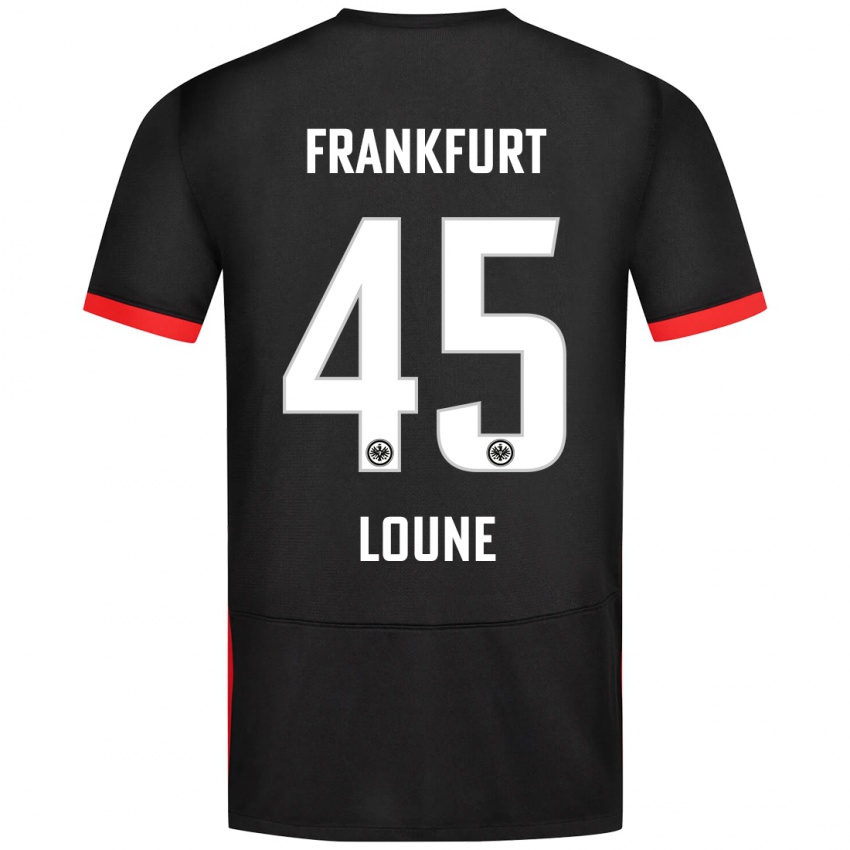 Heren Mehdi Loune #45 Zwart Uitshirt Uittenue 2024/25 T-Shirt België