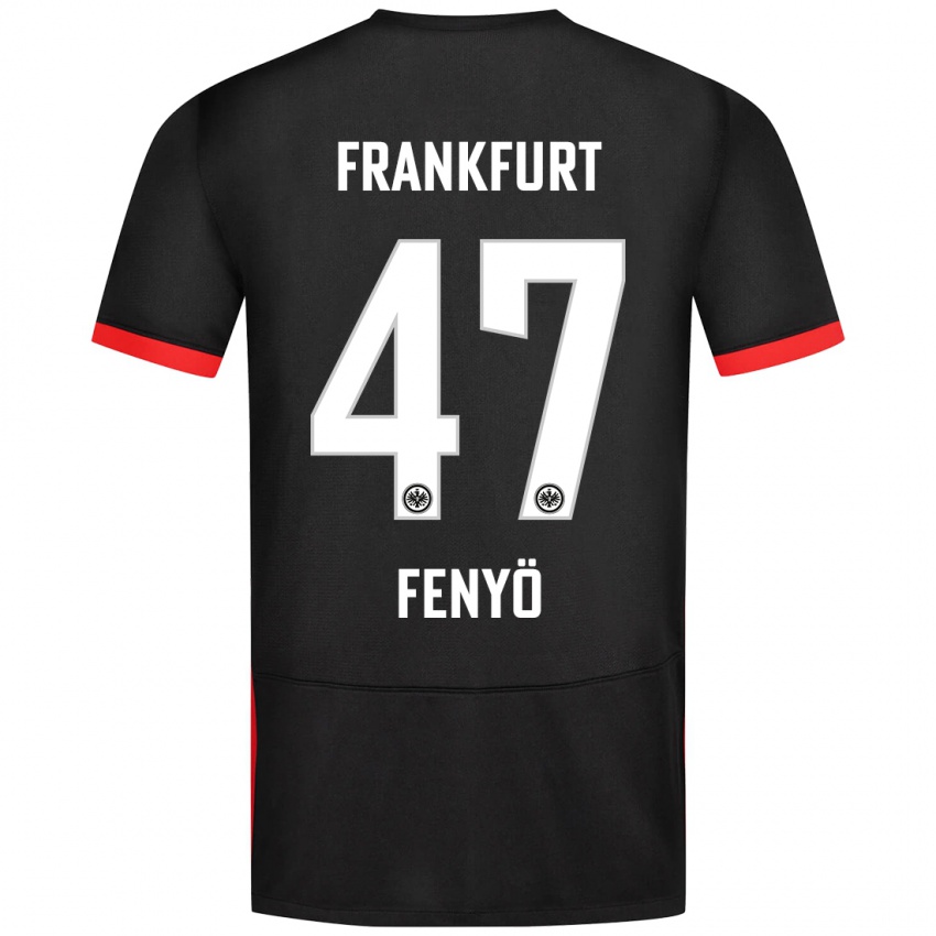 Heren Noah Fenyö #47 Zwart Uitshirt Uittenue 2024/25 T-Shirt België