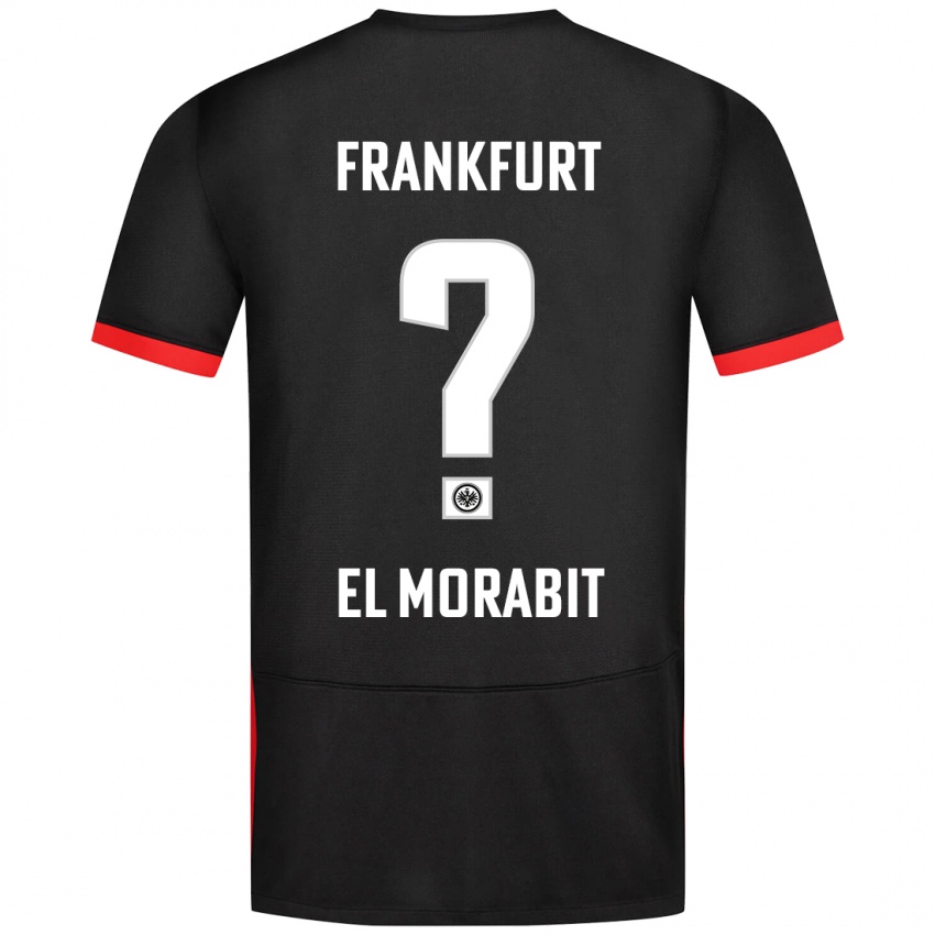 Heren Anas El Morabit #0 Zwart Uitshirt Uittenue 2024/25 T-Shirt België