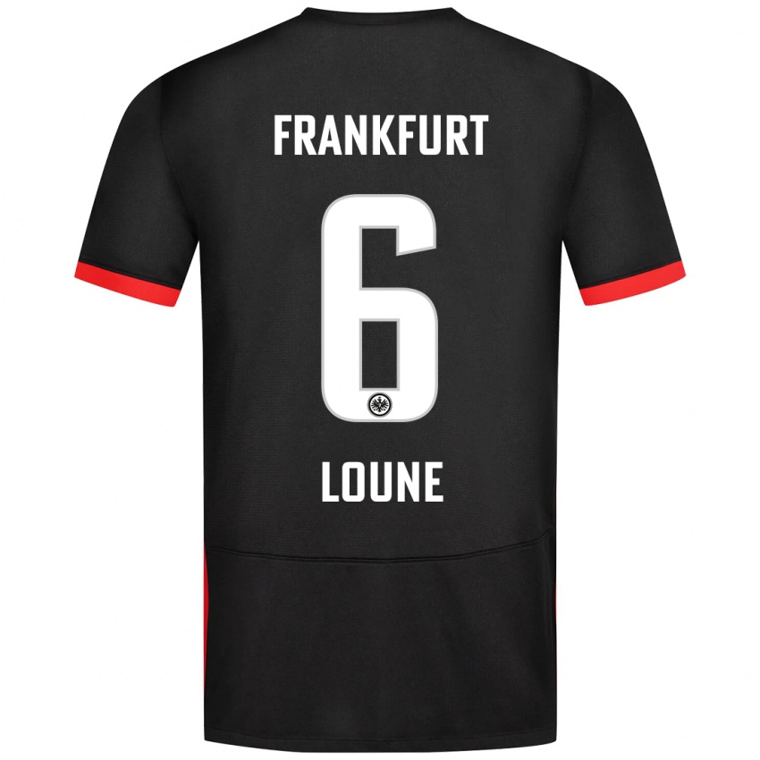 Heren Adam Loune #6 Zwart Uitshirt Uittenue 2024/25 T-Shirt België