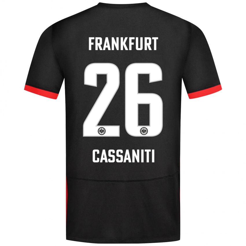 Heren Nino Cassaniti #26 Zwart Uitshirt Uittenue 2024/25 T-Shirt België