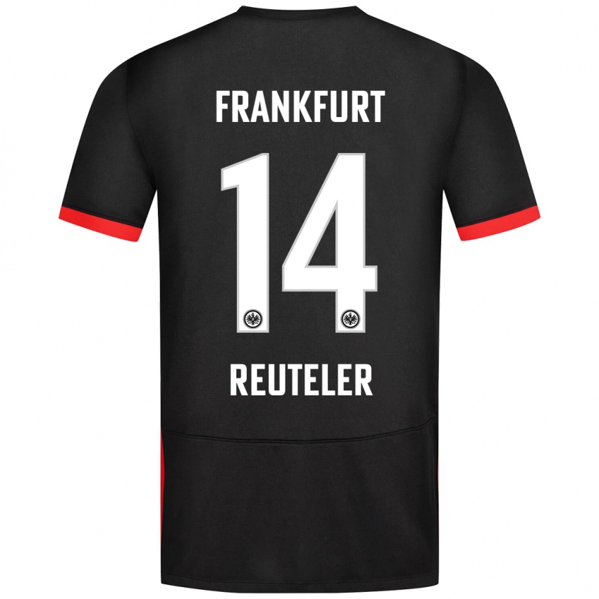 Heren Geraldine Reuteler #14 Zwart Uitshirt Uittenue 2024/25 T-Shirt België