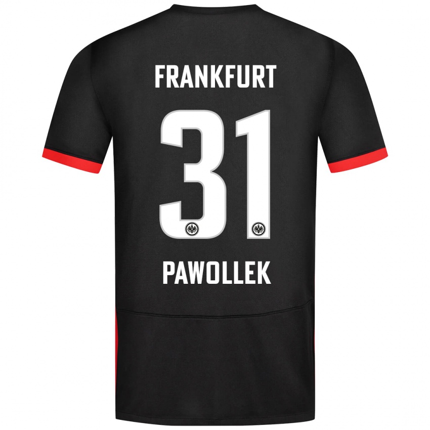 Heren Tanja Pawollek #31 Zwart Uitshirt Uittenue 2024/25 T-Shirt België