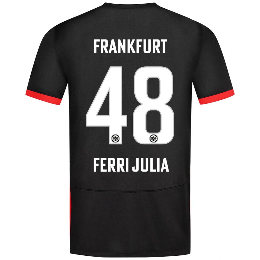 Heren Nacho Ferri #48 Zwart Uitshirt Uittenue 2024/25 T-Shirt België