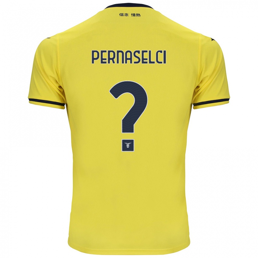 Homme Maillot Leonardo Pernaselci #0 Jaune Tenues Extérieur 2024/25 T-Shirt Belgique