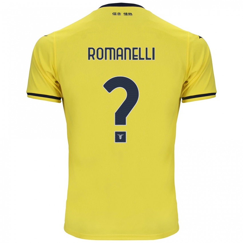 Homme Maillot Nicolas Romanelli #0 Jaune Tenues Extérieur 2024/25 T-Shirt Belgique