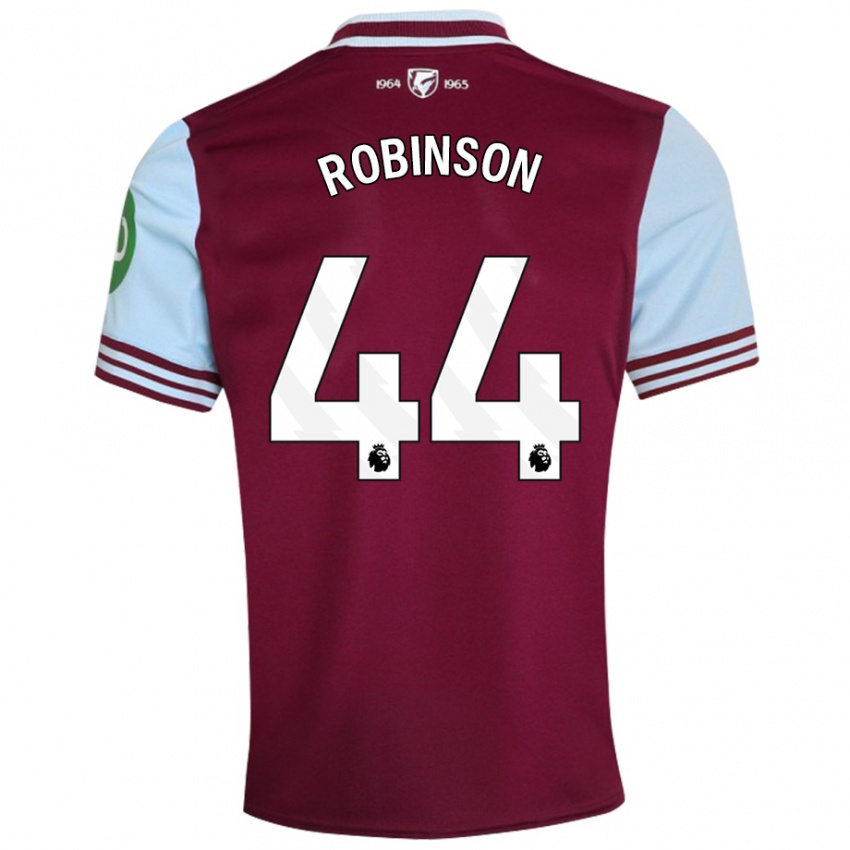 Dames Junior Robinson #44 Donkerrood Thuisshirt Thuistenue 2024/25 T-Shirt België