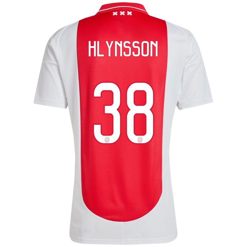 Damen Kristian Hlynsson #38 Rot Weiß Heimtrikot Trikot 2024/25 T-Shirt Belgien