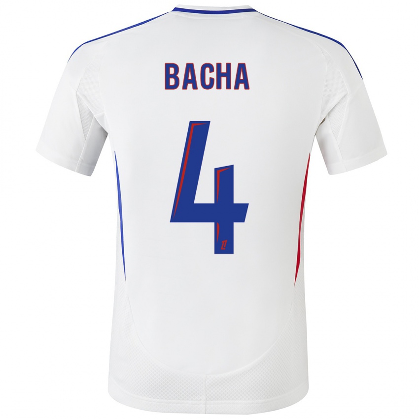 Dames Selma Bacha #4 Wit Blauw Thuisshirt Thuistenue 2024/25 T-Shirt België