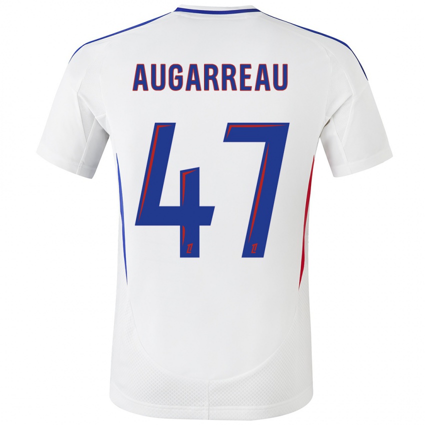 Dames Sofiane Augarreau #47 Wit Blauw Thuisshirt Thuistenue 2024/25 T-Shirt België