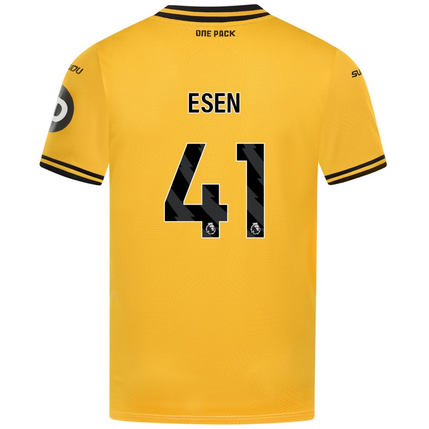 Dames Josh Esen #41 Geel Thuisshirt Thuistenue 2024/25 T-Shirt België