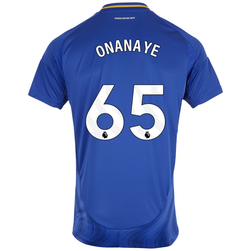 Dames Toby Onanaye #65 Blauw Wit Thuisshirt Thuistenue 2024/25 T-Shirt België