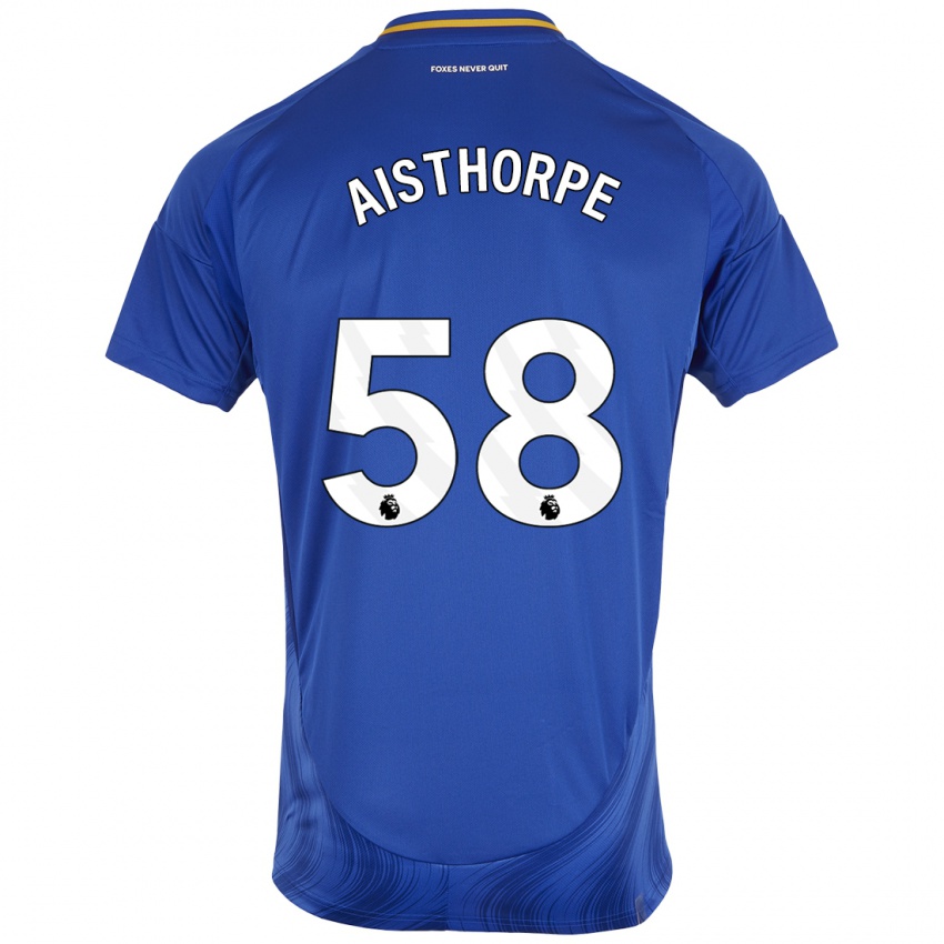 Dames Bailey Aisthorpe #58 Blauw Wit Thuisshirt Thuistenue 2024/25 T-Shirt België