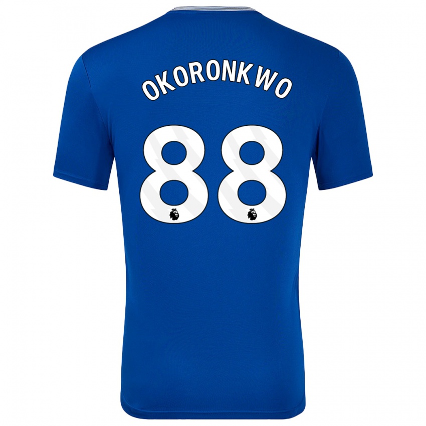 Femme Maillot Francis Okoronkwo #88 Bleu Avec Tenues Domicile 2024/25 T-Shirt Belgique